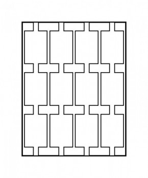 LINDNER Münzbox MARINE mit 12 rechteckigen Fächern für REBECK COIN L Münzrähmchen 75x50 mm