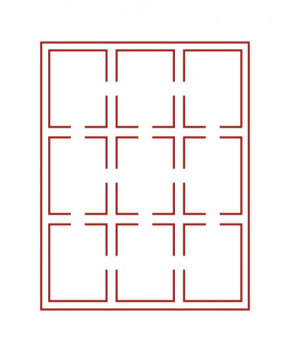 LINDNER Münzbox STANDARD für 9 US-Münzkapseln (Slabs) bis zu einem Format von 63x85 mm