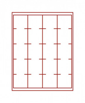 LINDNER Münzbox STANDARD mit 20 quadratischen Fächern für LINDNER Münzbox-Inletts 51x51 mm