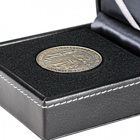 LINDNER NERA Münz-Etui XS mit Patenteinlage zum Eindrücken für Münzen bis Ø70 mm