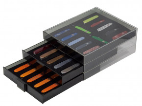 LINDNER Sammel- /Präsentationsbox für 12 schweizer Taschenmesser VICTORINOX* Modelle "Huntsman", "Mountaineer", "Tinker", "Climber" und "Spartan