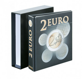 Lindner PUBLICA M 2 Euro-Vordruckalbum, Band 3, alle Euro-Länder, mit Schutzkassette