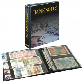 LINDNER Banknotenalbum PUBLICA M mit 20 beidseitig bestückbaren Folienblättern in zwei Ausführungen - mit Schutzkassette
