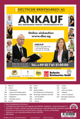 MICHEL Übersee-Katalog Süd- und Zentralarabien 2022/2023 (Ü 10.2)