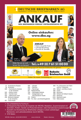 MICHEL Übersee-Katalog Australien, Ozeanien, Antarktis 2022, Band 1 A-M (ÜK 7.1)