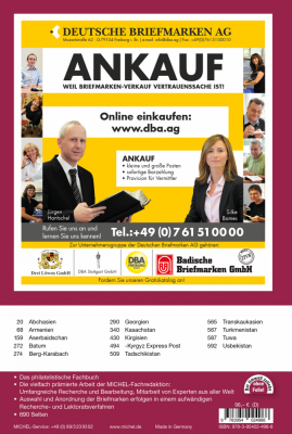 MICHEL Übersee-Katalog Zentralasien & Südkaukasus 2024/2025 (ÜK 9.3)