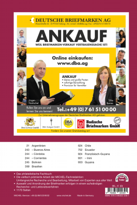 MICHEL Übersee-Katalog Südamerika 2023/2024, Band 1 A-J (ÜK 3/1)