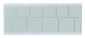 LINDNER Folienhüllen aus glasklarer Hart-PVC-Folie für einen Euro-Kursmünzensatz, 67 x 170 mm, 100er-Packung