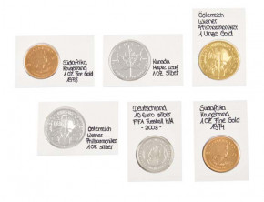 REBECK COIN L Münzrähmchen für Münzen bis 32,5 mm, selbstkleben, 25er-Packung
