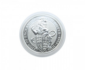 Lindner Münzkapseln Innen-Ø 39 mm, Innenhöhe 6 mm, 100er-Packung, z.B. für 2 Oz Großbritannien Queen's Beast (Silber)