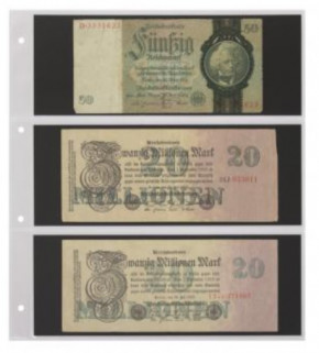 KOBRA Ersatzblatt mit 3 Taschen zu Ringalben im Großformat