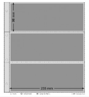 KOBRA Ersatzblatt mit 3 Taschen zu Ringalben im Großformat